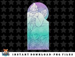 Disney The Little Mermaid Ursula and Eels Ombre png, sublimation, digital download png, sublimation, digital download