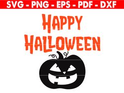 Happy Halloween Svg, Boo Silhouette Svg, Pumpkin Png, Funny Boo Svg, Dxf, Halloween Boo Cricut Silhouette