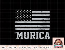 murica vintage american flag png, instant download, digital print