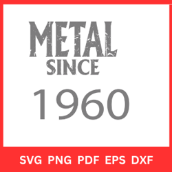 Metal Since 1960 Svg