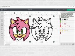 The Hedgehog Svg, Sonic Svg, Sonic Head Svg, Face Svg, Characters SVG, Cut files for Cricut, png