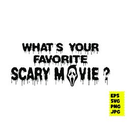 What's Your Favorite Scary Movie Svg, Ghostface Svg, Horror Movies Svg, Ghostface Valentine Svg, Halloween Svg
