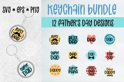Keychain Bundle SVG, Fathers Day SVG Keychain Bundle SVG, Fathers Day SVG
