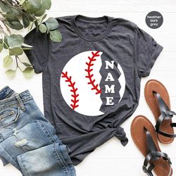custom baseball shirt, personalized baseball gifts, baseball mom shirt, baseball player name gifts, baseball coach outfi