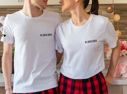 Customized Couple Shirt, Personalized Crewneck Sweatshirt, Couple Gifts, Valentines Day T-Shirt, Matching Couple Shirt,