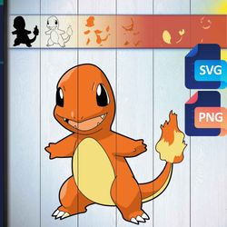 Pokemon Charmander SVG Free Download