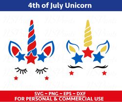 4th of July unicorn SVG Bundle, July 4th SVG, Fourth of July svg, America svg, USA Flag unicorn svg, Independence Day