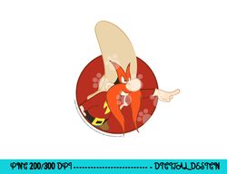 Looney Tunes Yosemite Sam Red Circle Portrait  png, sublimation