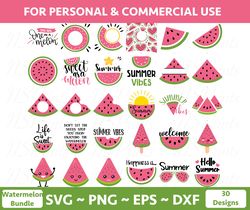 Watermelon SVG bundle, Summer Fruit svg, Watermelon Slice, Cut file, Layered Cut, Cricut, Silhouette,Watermelon Logo svg