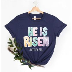He is risen shirt, Easter shirt, Christian shirt for women, Christian shirt,women's jesus shirt , Christian t shirts, Ma