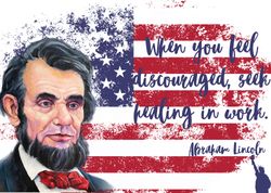 Digital greeting card with the leader Abraham Lincoln.