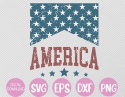 America USA I-ndependence-Day 4th of July Patriotic USA Flag Svg, Eps, Png, Dxf, Digital Download