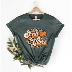 Fall Vibes Shirt, Retro Fall Shirt, Cute Fall T-shirt, Teacher Mom Fall Shirt, Women's Fall Shirt, Gift For Her, Thanksg