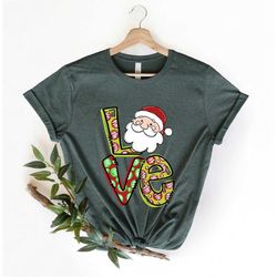 Christmas Love Shirt, Santa Shirt, Santa Love Shirt, Christmas Shirt, Christmas Family Matching Shirt, Merry Christmas S