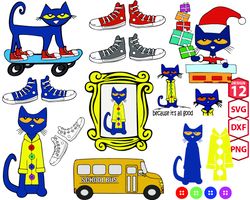 Pete the cat svg, pete the cat buttons svg, Pete the cat png