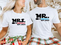 Mr And Mrs Star Wars Unisex Shirts, Star Wars Matching Couple Tees, Mr And Mrs M