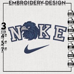 Nike Monmouth Hawks Embroidery Designs, NCAA Embroidery Files, Monmouth Hawks Machine Embroidery Files