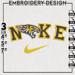 Nike Towson Tigers Embroidery Designs, NCAA Embroidery Files, Towson Tigers, Machine Embroidery Files