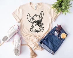 Stitch Disney Shirt, Stitch and Mickey Shirt, Lilo n Stitch Tee, Disneyland Shir
