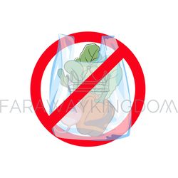 PLASTIC BAG Global Ecological Problem Vector Illustration Set