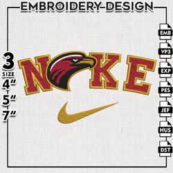 Nike UL Monroe Warhawks Embroidery Designs, NCAA Embroidery Files, UL Monroe Warhawks Machine Embroidery Files