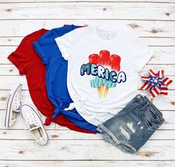 Merica Delicous Popsicle Shirt,American Flag Shir