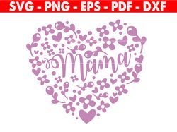 Mama Svg, Girl Mom Svg, Png, Mom Svg Cut File For Cricut, Mother's Day Svg, Girl Mom Shirt Svg, Cutting File Download