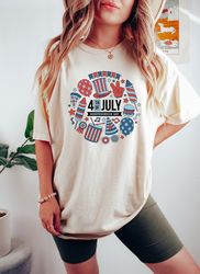 Retro Comfort 4th of July Shirt, Groovy Independe