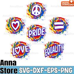 Rainbows Love Equality Pride LGBT Vector Svg,Gay Pride Svg,LGBT Day Svg,Lesbian Svg,Gay Svg,Bisexual Svg,Transgender Svg