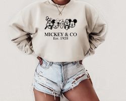 Mickey & Co Sweatshirt, Disney Sweatshirt, Disney Shirts, Unisex Sweatshirt, Cr