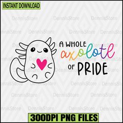 Axolotl Svg, Axolotl Pride Png,Pride Png,LGBT Png Bundle,Lesbian Png , Gay Png, Bisexual Png, Transgender Png, Queer Png