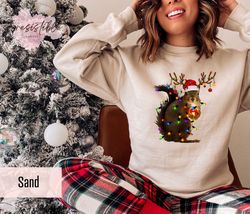 Christmas Squirrel Sweatshirt Gift For Kids, Kids Christmas Sweatshirt, Santa Hat Hoo