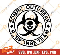 Zombie Outbreak Response Team SVG, EPS, JPEG- Clean lines, ready for your project