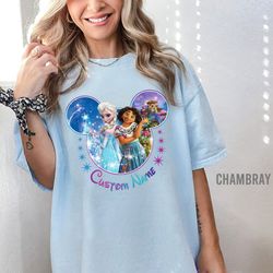 Frozen and Encanto Shirt, Mickey Head Frozen and Encanto Shirt, Disney Princess