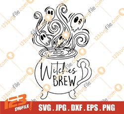 Witches Brew SVG, Witches Brew PNG, Halloween Coffee Svg, Witch Svg, Happy Halloween Svg, Ghost Svg, Ghosts Svg,