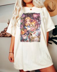 Retro Alice in Wonderland Shirt, Disney Princess Alice Shirt, Vintage 90s Disney