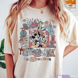 Vintage Disney World Shirt, Character Mickey Minnie Chip Dale Pooh Shirt, Mickey And Friends Retro Shirt, Disneyland Shi