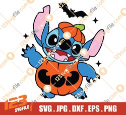 Halloween Stitch SVG DXF PNG File Cut file for Cricut and Cut machines Commercial & Personal Use Silhouette Vector Vinyl