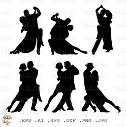 Tango Svg, Tango Silhouette,  Dance Svg, Dance Templates Dxf, Tango Clipart Png, Tango Dance Png, Stencil Svg