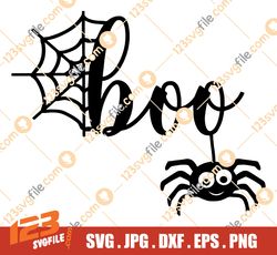 Boo SVG-Halloween Boo SVG-Halloween SVG-Halloween decor svg-Halloween Shirt vg-Halloween spiderweb sag-spider svg-png