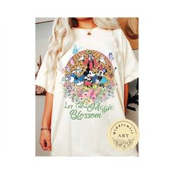 Let The Magic Blossom Shirt, Disney Epcot Flower And Garden Festival Shirt, Floral Epcot Shirt, Mickey And Friends Shirt