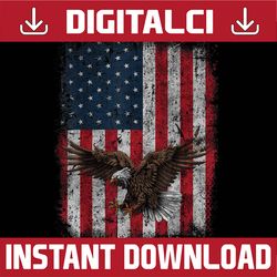 Eagle 4th of July USA Flag American Patriotic Png, American Flags and Eagles Png, Patriotic Eagles, Digital Download
