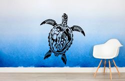 Sea Turtle Sticker, Sea Turtle, Mermaid, Ocean, Stickers For Boats, Yach, Pool Stickers Wall Sticker Vinyl Decal Mural
