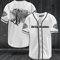 Harley Davidson Baseball Shirt Design 3D Full Printed High Quality