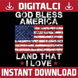 God Bless America USA Flag 4th Of July Men Women Patriotic Png, 4th of July png, Independence Day png, USA flag png, sub
