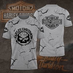 Harley Davidson T-Shirt Design 2D Full Printed Sizes S - 5XL