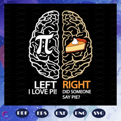 Happy Pi Day Svg, Maths Lovers Svg, Pi Of Left Brain Svg, Pi Svg, Pi Lover Svg,