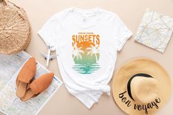 chasing sunsets shirt, summer shirts for women, summer gifts for women men, beach shi