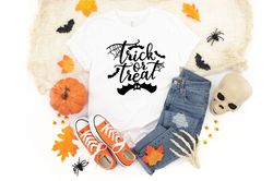 Trick or Treat, Trick or Treat Shirt, Funny Halloween T-Shirt, Toddler Halloween Shir