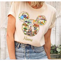 Personalized Mickey and Friends Disneyland Shirt, Walt Disney World Shirt, Disney Family Vacation 2023, Disney Castle Sh